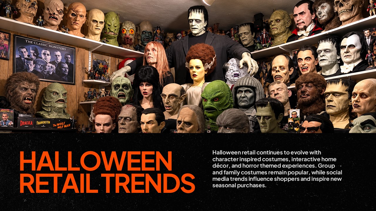 Spirit Halloween Template - Store overview slide to introduce your seasonal retail concept to stakeholders