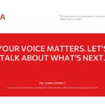 Town Hall Meeting Template - Open Q&A slide to invite employee questions and encourage participation