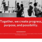 Town Hall Meeting Template - Vision statement slide to inspire employees at the start of a meeting