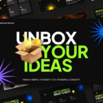 Unbox Your Ideas Template - Bold dark-themed Google Slides & PowerPoint deck for startup pitches and innovation presentations