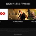 Vin Diesel Template - Beyond a single franchise slide showcasing XXX, Riddick, and Groot roles