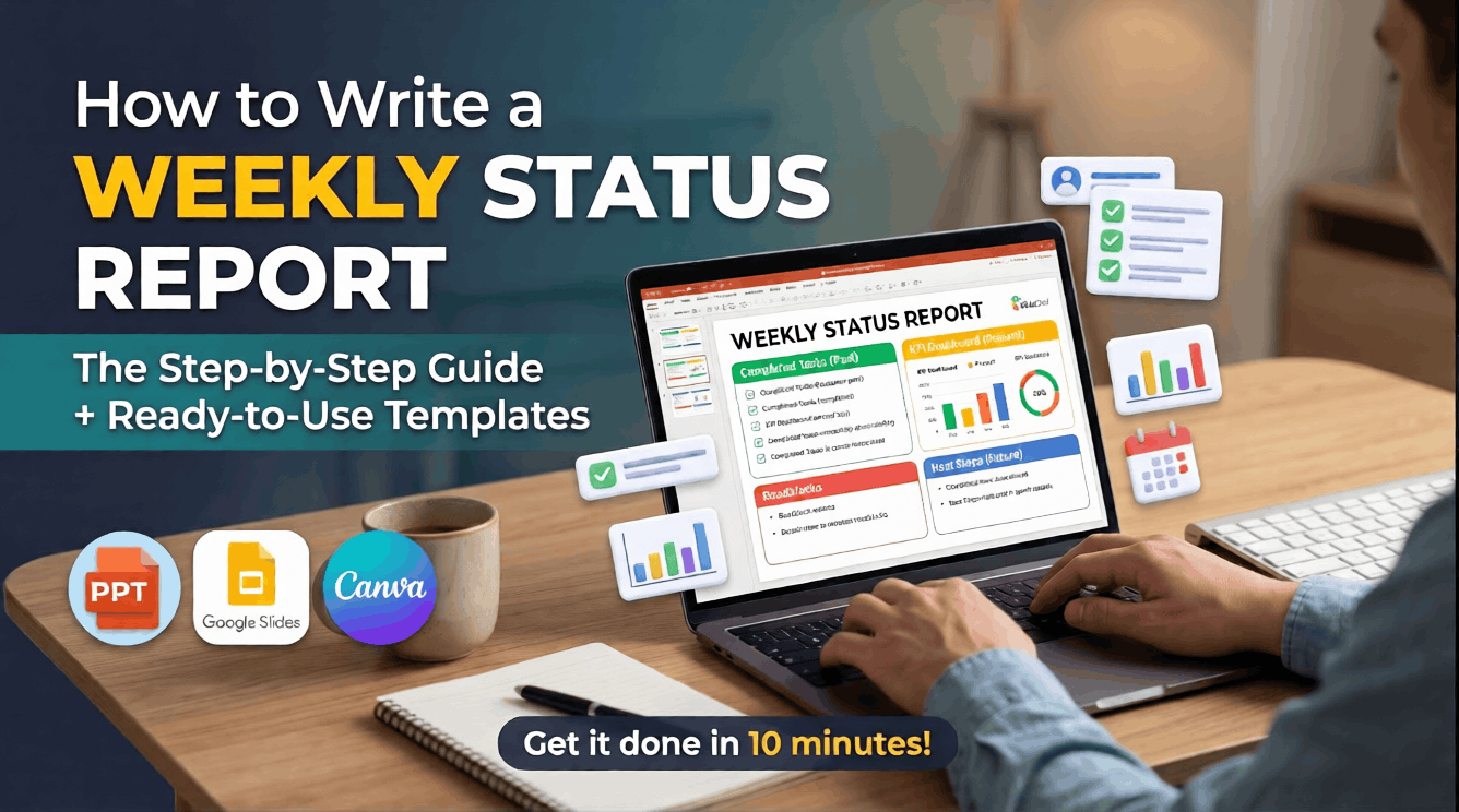 how to write a weekly report