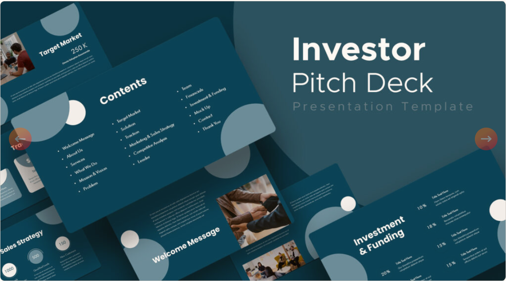 investor pitch deck template 