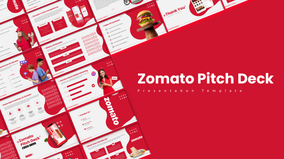 Free Zomato pitch deck template
