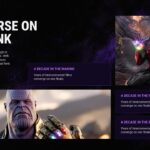 Avengers Endgame Encore Context Slide - set the scene with background narrative and editorial image layout