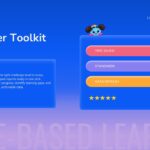 Boddle Template - Teacher Toolkit slide with game stat card showing time saved, standards coverage, and live data refresh metrics