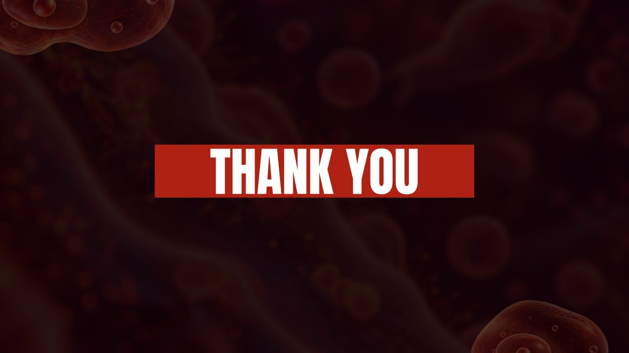 Brain Eating Amoeba Template - Thank You slide to close your presentation and invite audience questions