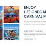 Carnival Cruise Line Template - Onboard Entertainment Lifestyle Slide