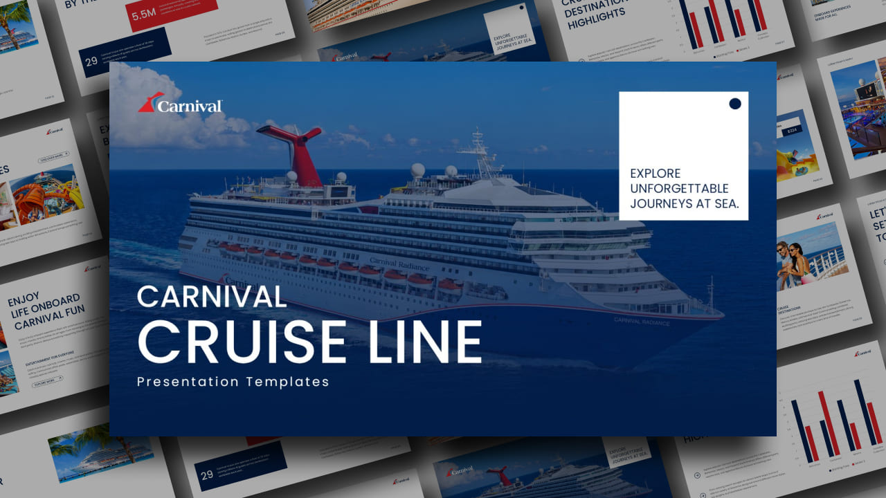 Carnival Cruise Line PowerPoint & Google Slides Template Pack