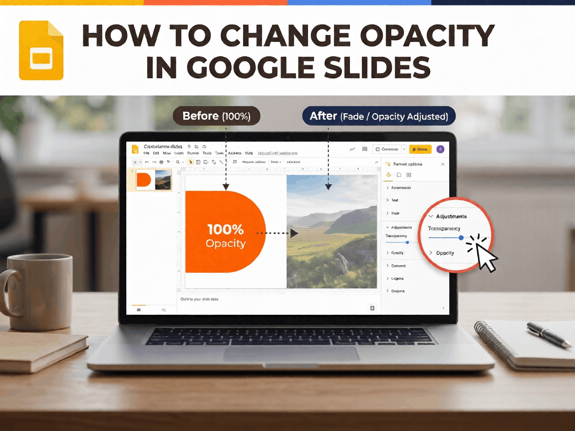 How to change opacity in Google Slides