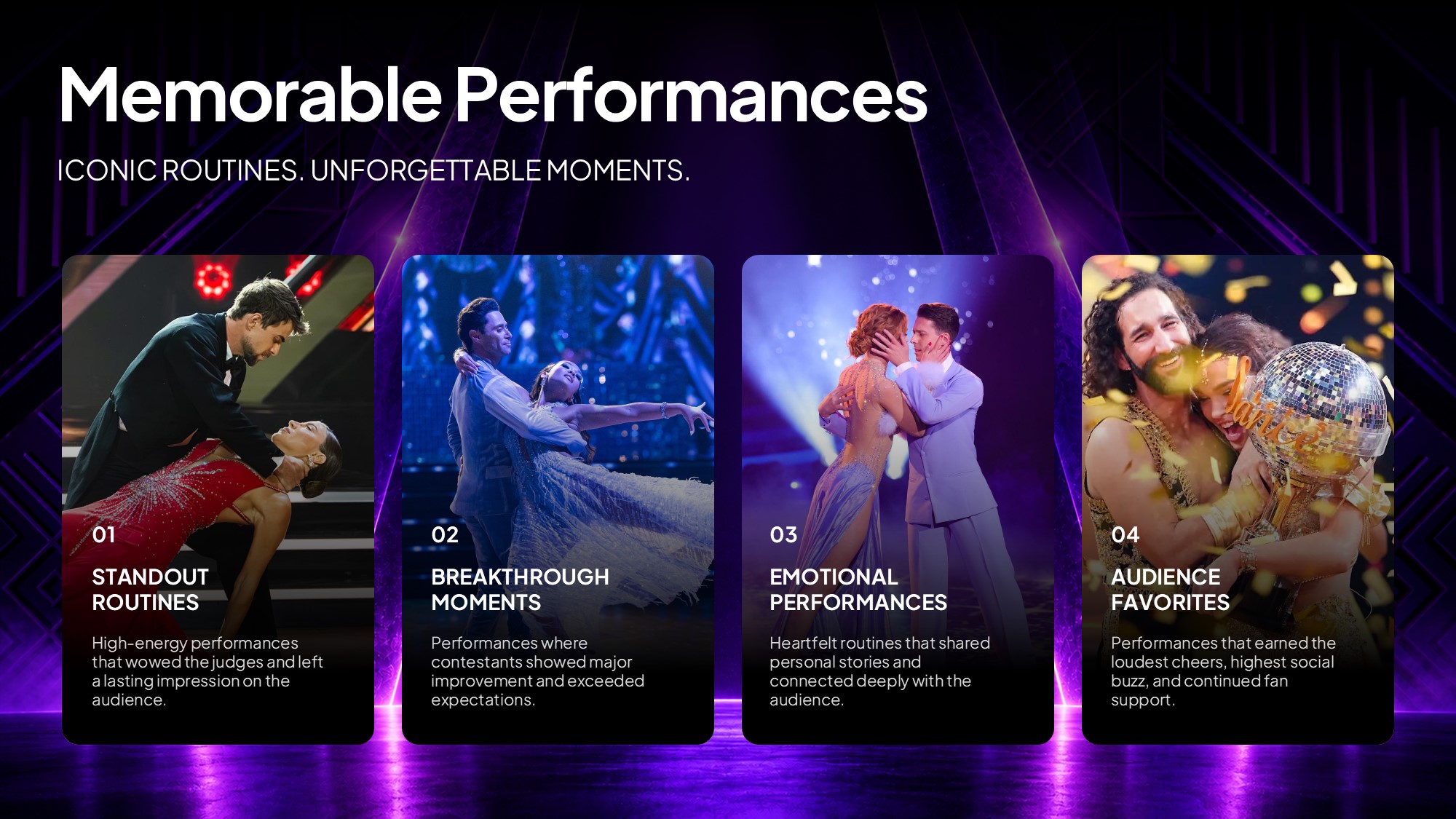 Educational Presentation Examples Dancing With The Stars TV Show Template | PPT & Canva