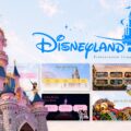 Disneyland Presentation Template – pastel collage overview showing castle hero image and 5 slide thumbnails