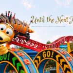 Disneyland Thank You Template – Mickey Mouse balloon bouquet against bokeh night backdrop with white cursive text
