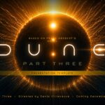 Dune Part Three Google Slides Template - Film overview slide with dual-column layout and key facts list