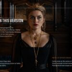 East of Eden Netflix Template – themes slide with four stacked amber-labeled discussion topics alongside a dramatic portrait