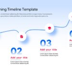Event Planning Timeline - Wavy path steps slide to present event stages as a visual journey