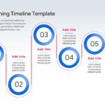 Event Planning Timeline - Serpentine looping steps slide to outline 6-phase event planning workflows