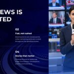 Fox News Template - Thank you closing slide with Stay Informed Stay Connected tagline on red globe background