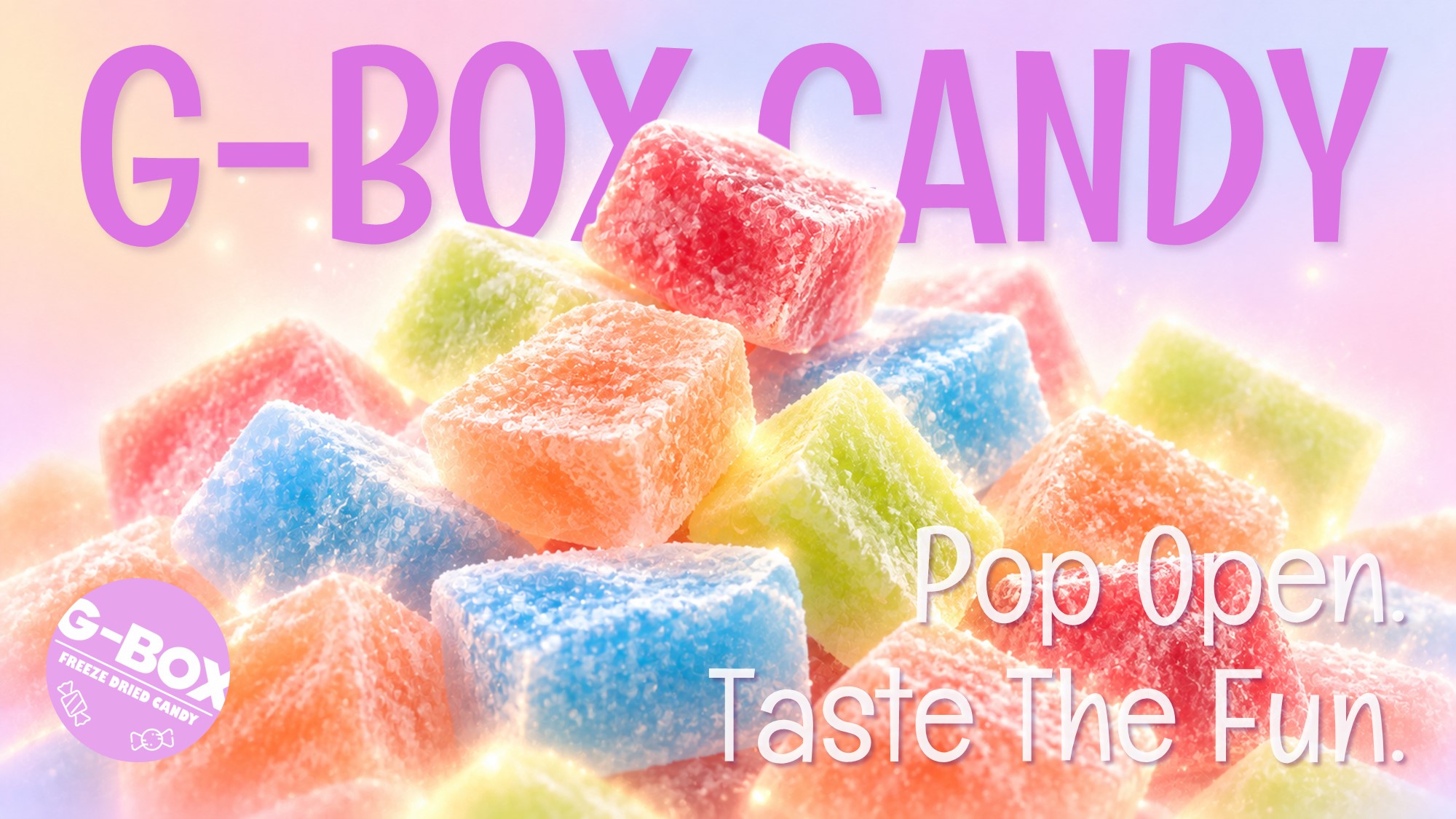 G Box Candy Template - Product overview slide to present your candy brand's core value props