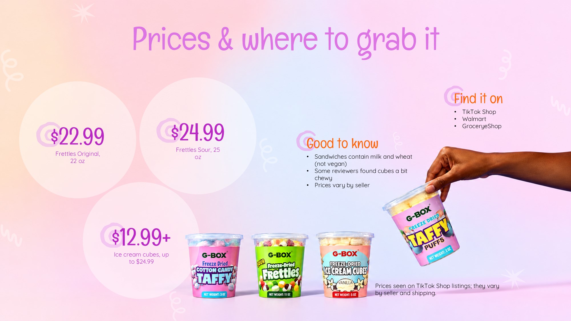 G Box Candy Template - Segmentation slide to match candy SKUs with consumer personality archetypes