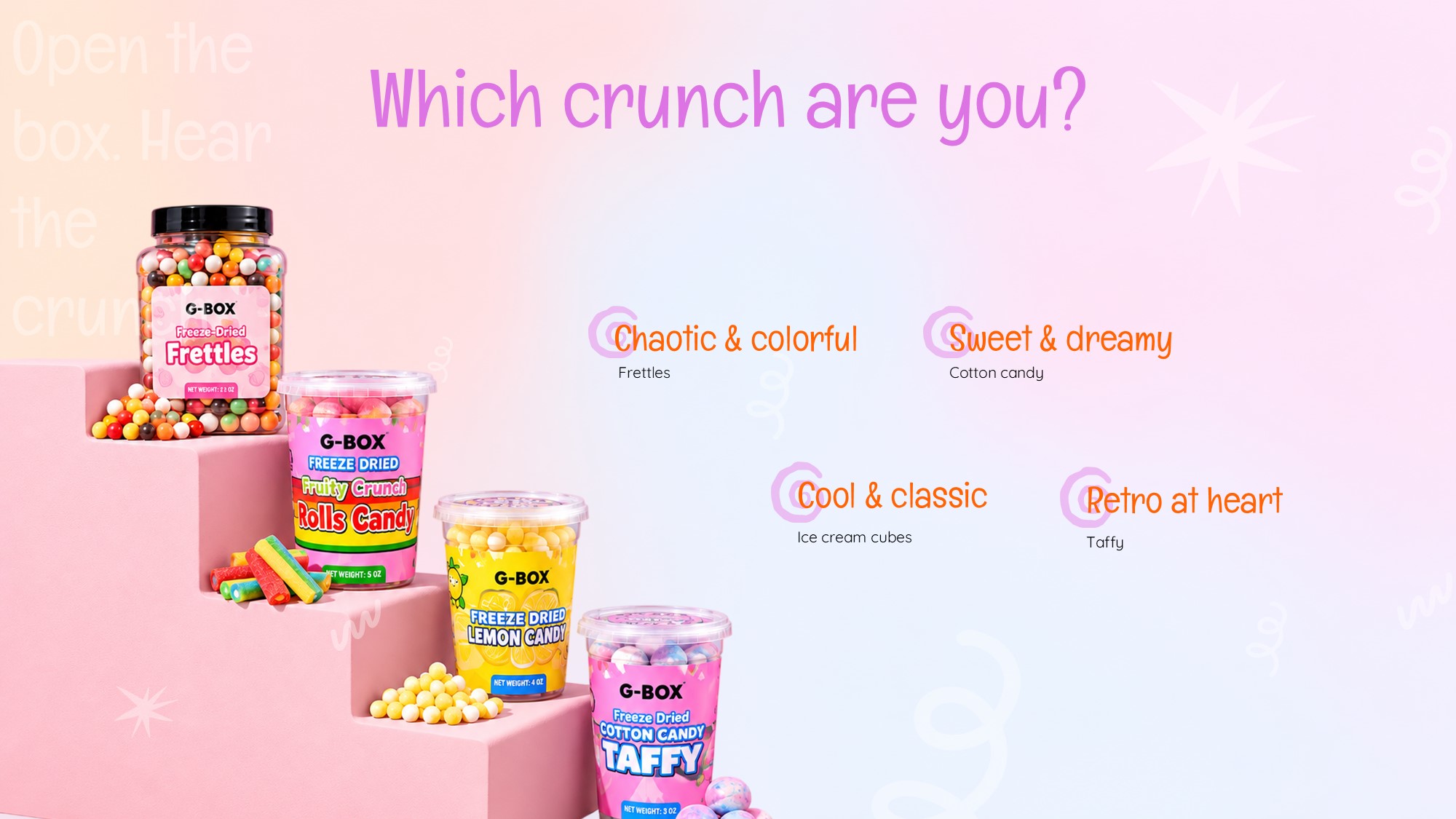 G Box Candy Template - Closing slide to end your candy brand presentation on a memorable note