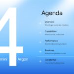 Gemini 4 Argon Template – Overview slide to introduce your AI product's core positioning statement