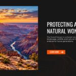 Grand Canyon Conservation Slide - protecting natural wonder with sunrise photo