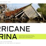 Hurricane Katrina Template - Timeline and stats slide to present storm chronology and key meteorological data