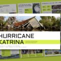 Hurricane Katrina Template - Cover slide to open a documentary-style disaster retrospective presentation