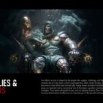 Iron Man Friends Allies Avengers Template - Gothic throne hero image with partners and allies narrative text block