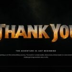Jumanji Open World Closing Template - Cinematic closing slide with cast, gold branding, and a powerful final call-to-action
