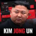 Kim Jong Un Template - Dark promotional thumbnail with slide previews and bold red-white title design