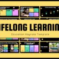 Lifelong Learning Template - Full deck preview with colorful educational slides for keynotes