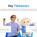 Meta Muse AI Agent Template - Key Takeaways summary slide with two insight cards and editorial photo
