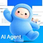 Meta Muse AI Agent Template - Featured cover image with 3D blue mascot and slide preview collage