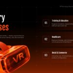 Metaverse VR Technology Template - market growth drivers slide to analyze three immersive tech trends