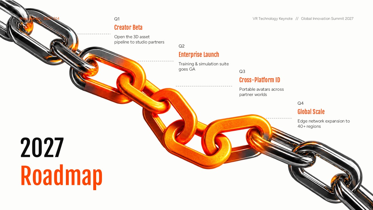 Metaverse VR Technology Template - thank you closing slide to bookend VR keynotes with cinematic impact