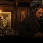 Monster Lizzie Borden Charlie Hunnam Cast Template - Amber candlelit Victorian scene spotlighting the actor as Andrew Borden