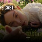 Monster Lizzie Borden Ella Beatty Cast Template - Warm floral portrait spotlight introducing the lead actress as Lizzie Borden