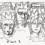 Naruto Shadow Rising - character profile slide with trait boxes