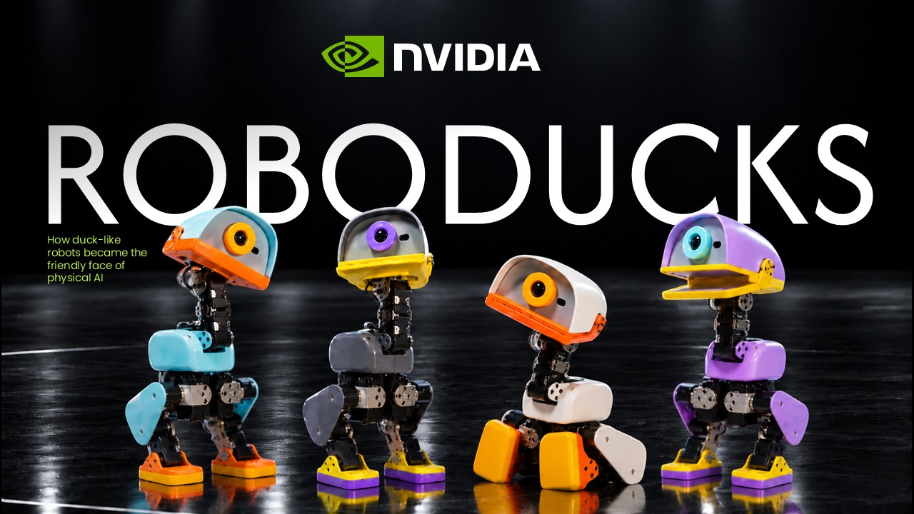 Nvidia Roboducks Template - Hero brand slide to establish your Roboducks visual identity