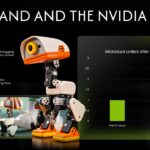 Nvidia Roboducks Template - Comparison matrix slide to evaluate two robots across five attributes