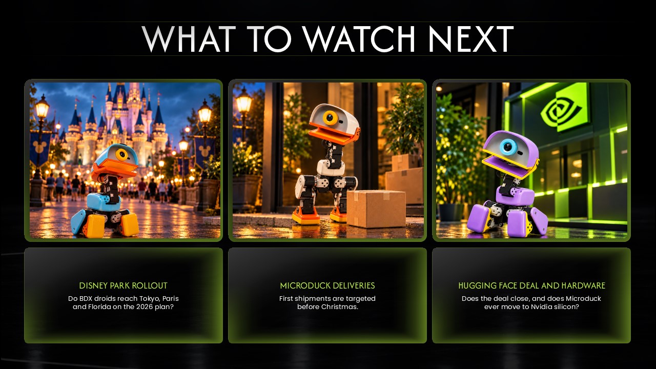 Nvidia Roboducks Template - Closing slide to end your AI robotics presentation memorably