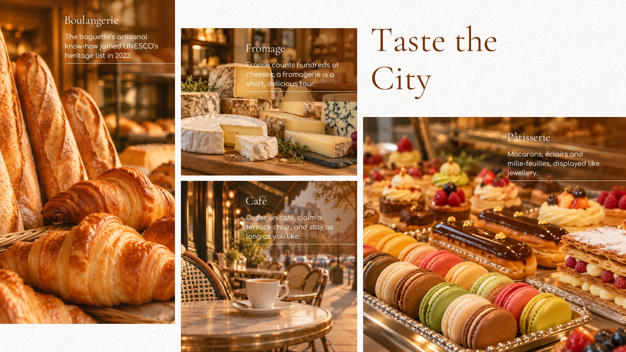 Flashlight Powerpoint Image Paris Themed Slides | Travel Deck for PPT & Canva