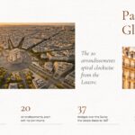 Paris Template - Horizontal six-entry historical timeline spanning 250 BC to 2024 with illustrated images