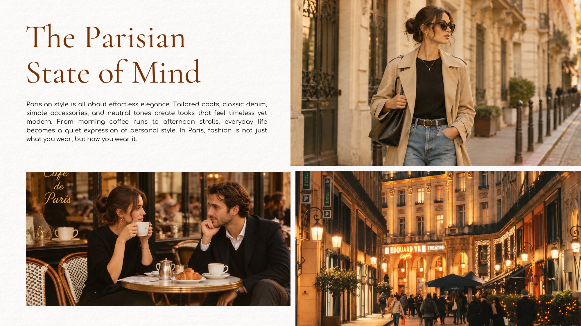 Paris Themed Slides | Travel Deck for PPT & Canva