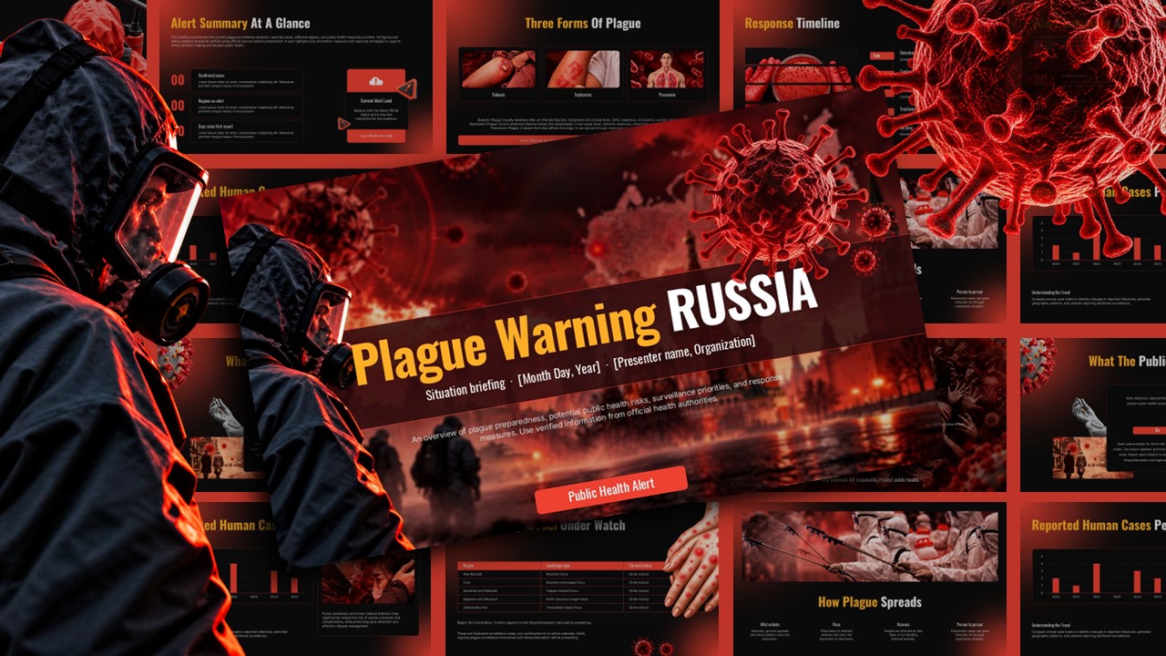 Plague Warning Russia Template - cover slide