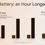 Ray-Ban Meta Gen 3 Battery Comparison Template - grouped bar chart showing battery life across four generations