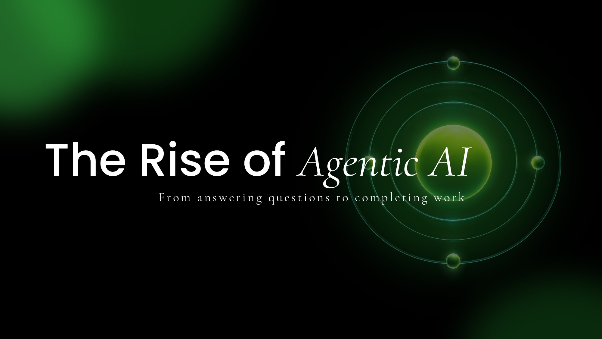 Agentic AI Template - AI Assistant vs AI Agent comparison slide
