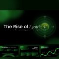 Rise of Agentic AI Template - dark cover slide with orbital graphic